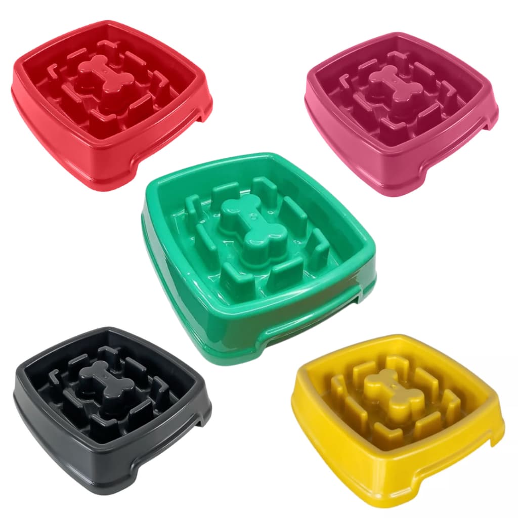 Comedouro Lento Educador Interativo Para Cães 650ml
