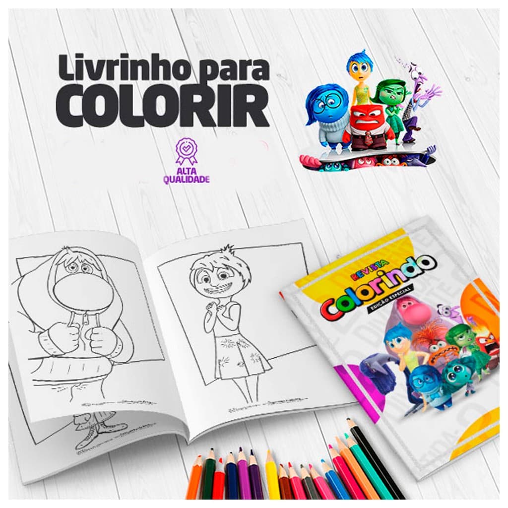 REVISTA DE COLORIR DIVERTIDAMENTE ( LEMBRANCINHA ) 10 / 25 / 35