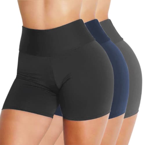 Kit 2 Shorts Fitness Leg Academia Esporte Suplex Grosso Todas as Cores