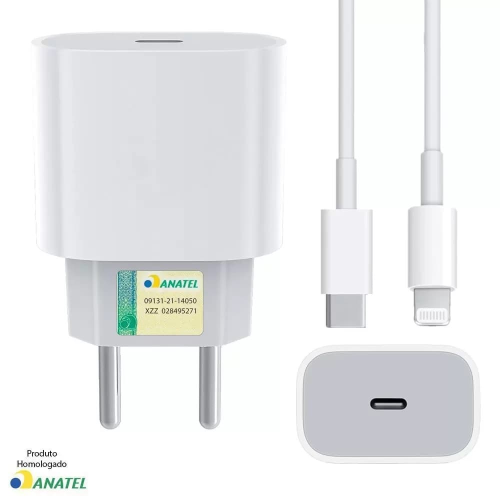 Carregador iPhone Original 20w iphone 11 12 12 13 14 Promax X Xr Xs