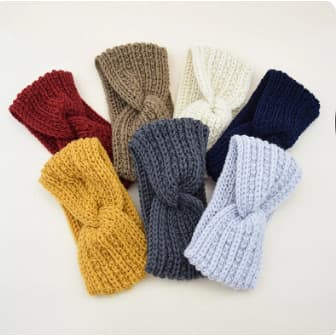 Faixa De Cabelo Nó Crochê Tricô Turbante Lã Moda Feminina Inverno Acessório Cores Quente Frio