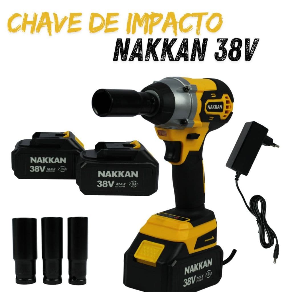 Parafusadeira Chave Impacto Bateria 38v motor Brushless profissional
