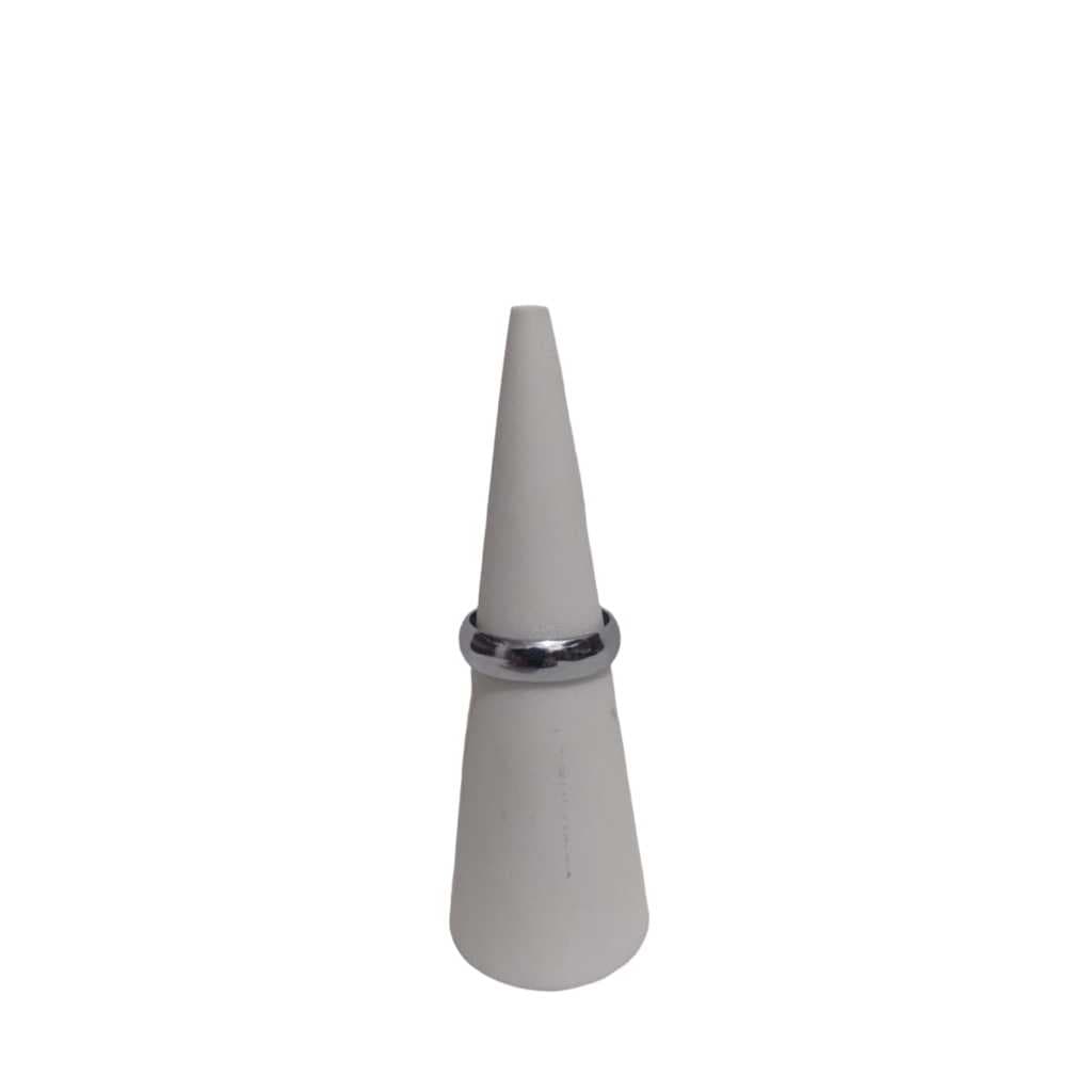 EXPOSITOR DE ANEL  CONE G RESINA  BRANCO