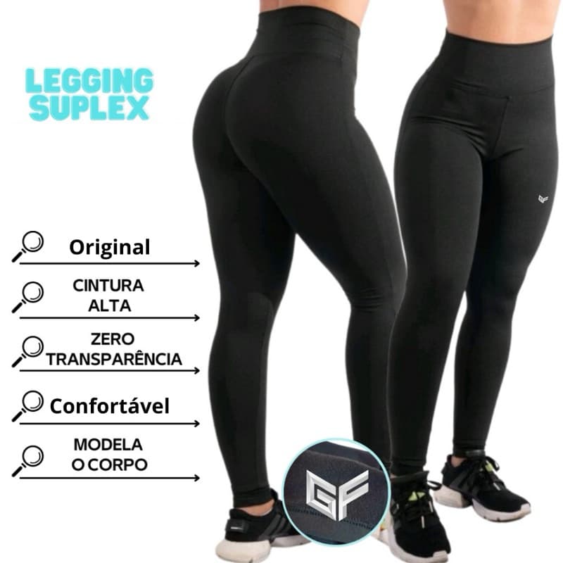 Calça Legging Confortável para o Treino e com Alto Desempenho (Zero Transparência)