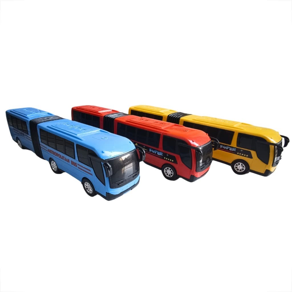 Kit 2 Ônibus De Brinquedo Sanfonado Grande Articulado Metropolitano Onibus Infantil Carrinho