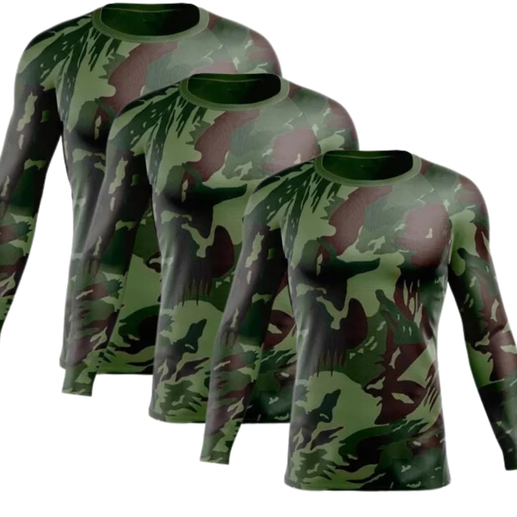CAMISA UV CAMUFLADA 3 UNIDADES ENVIO EM 24 HORAS