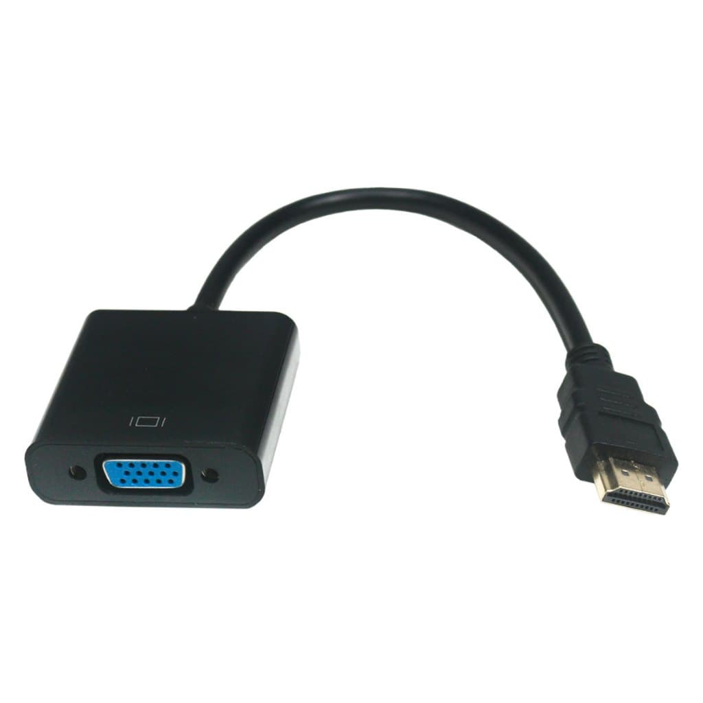 Conversor HDMI Macho para VGA Fêmea Notebook Computador Monitor VGA