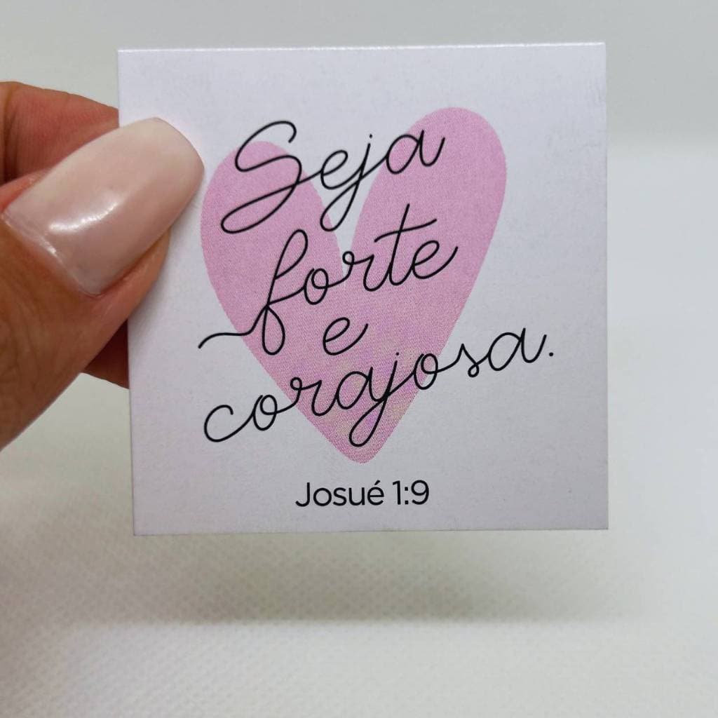 100 Mini Tag Mensagem Bíblica | Lembrancinha Brinde Mimo para Cliente
