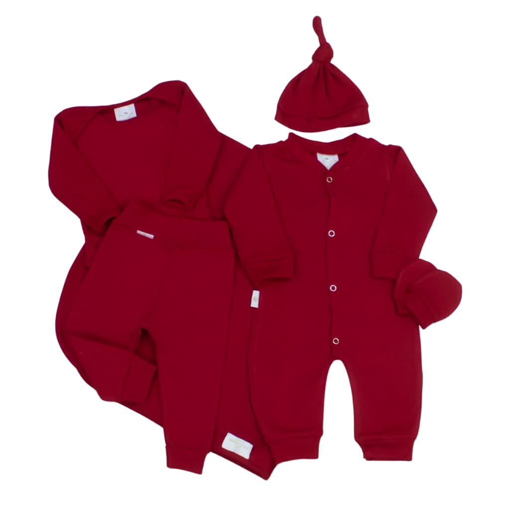 Saída Maternidade Menina Menino Completo 100% Algodão 6 Peças enxoval Recém Nascido Roupas de Bebê