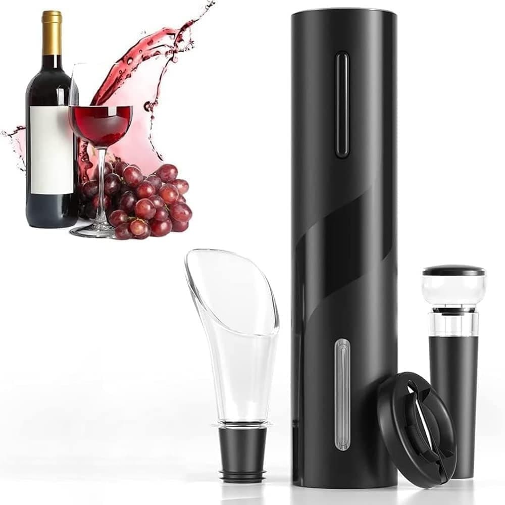 Conjunto Abridor de Vinho Automático Abridor De Garrafa Saca Rolhas