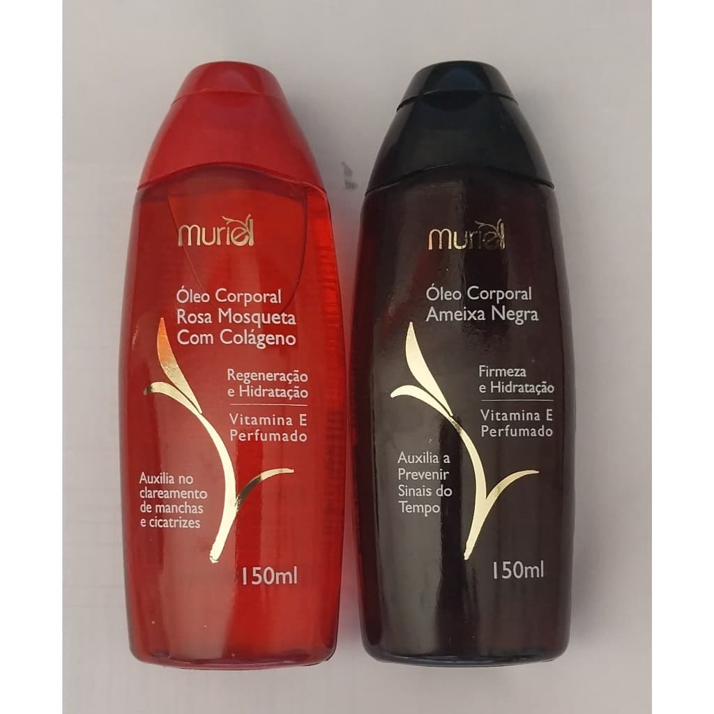 Kit Oleo Corporal Muriel Ameixa Negra + Rosa Mosqueta 100 ml