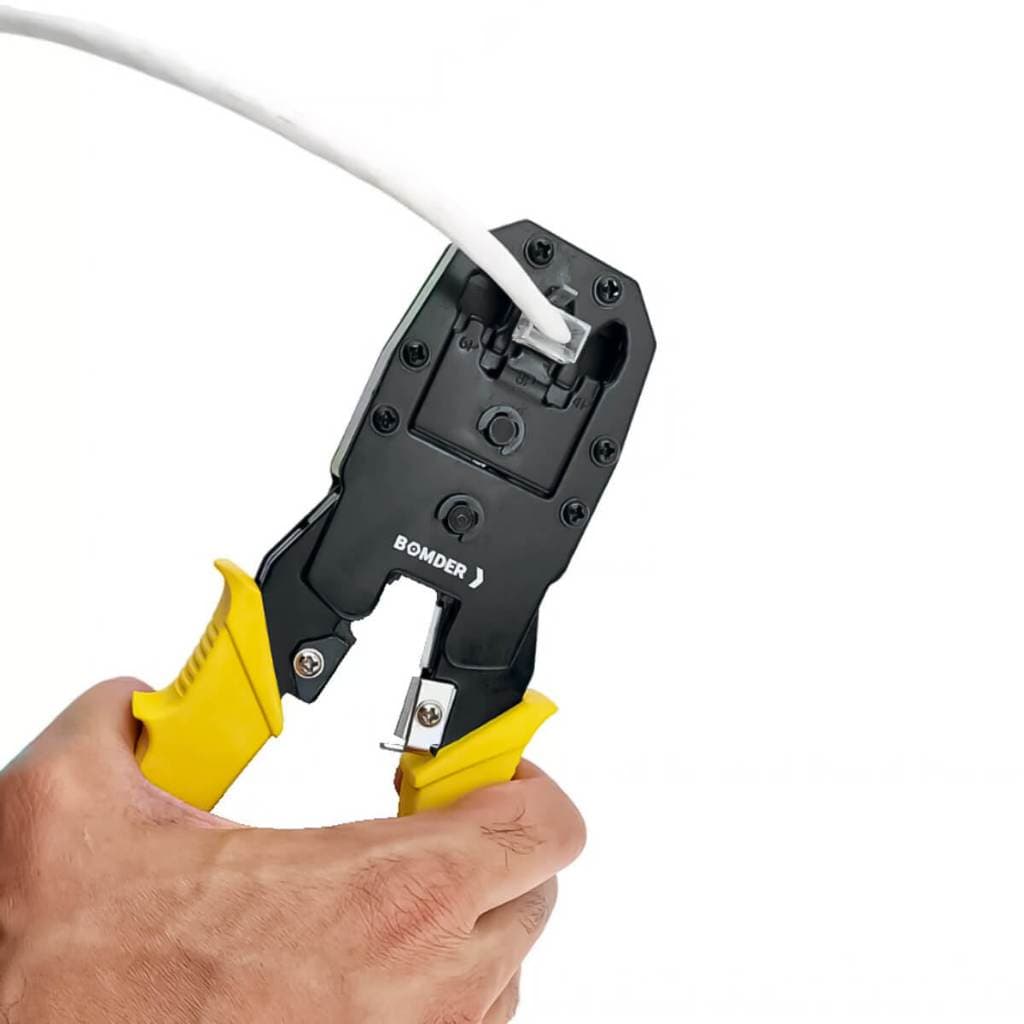 Alicate De Crimpar Conector Rj45/rj11/rj12 Cabo De Rede