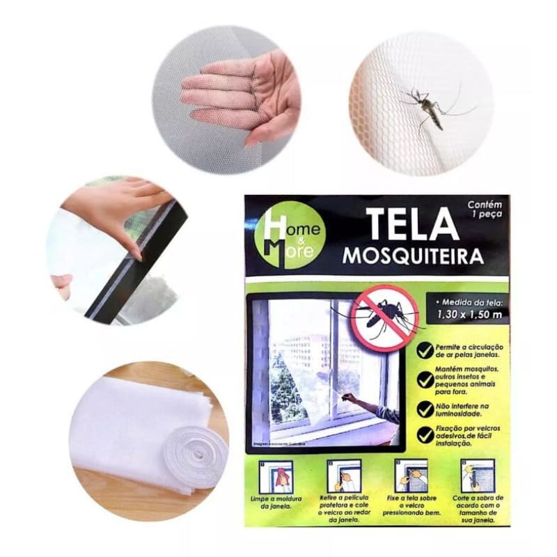Tela Anti Mosquito Tela de Proteção Tela Mosquiteira Home&More