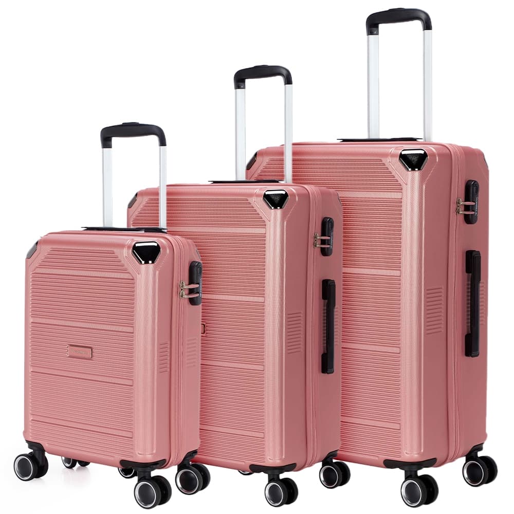 Kit 3 Malas De Viagem Passeio Primicia Espaçosa Moderna Resistente 360° Original