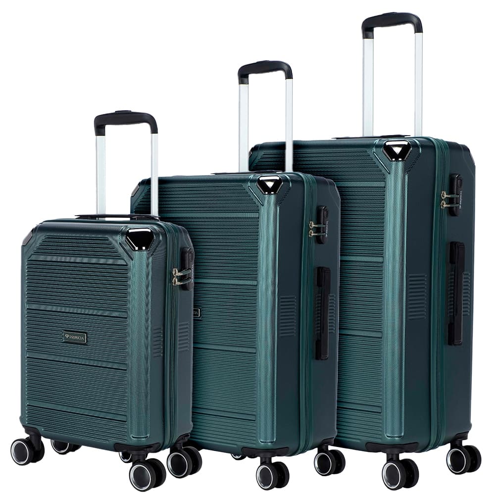 Kit 3 Malas De Viagem Passeio Primicia Espaçosa Moderna Original Resistente 360°