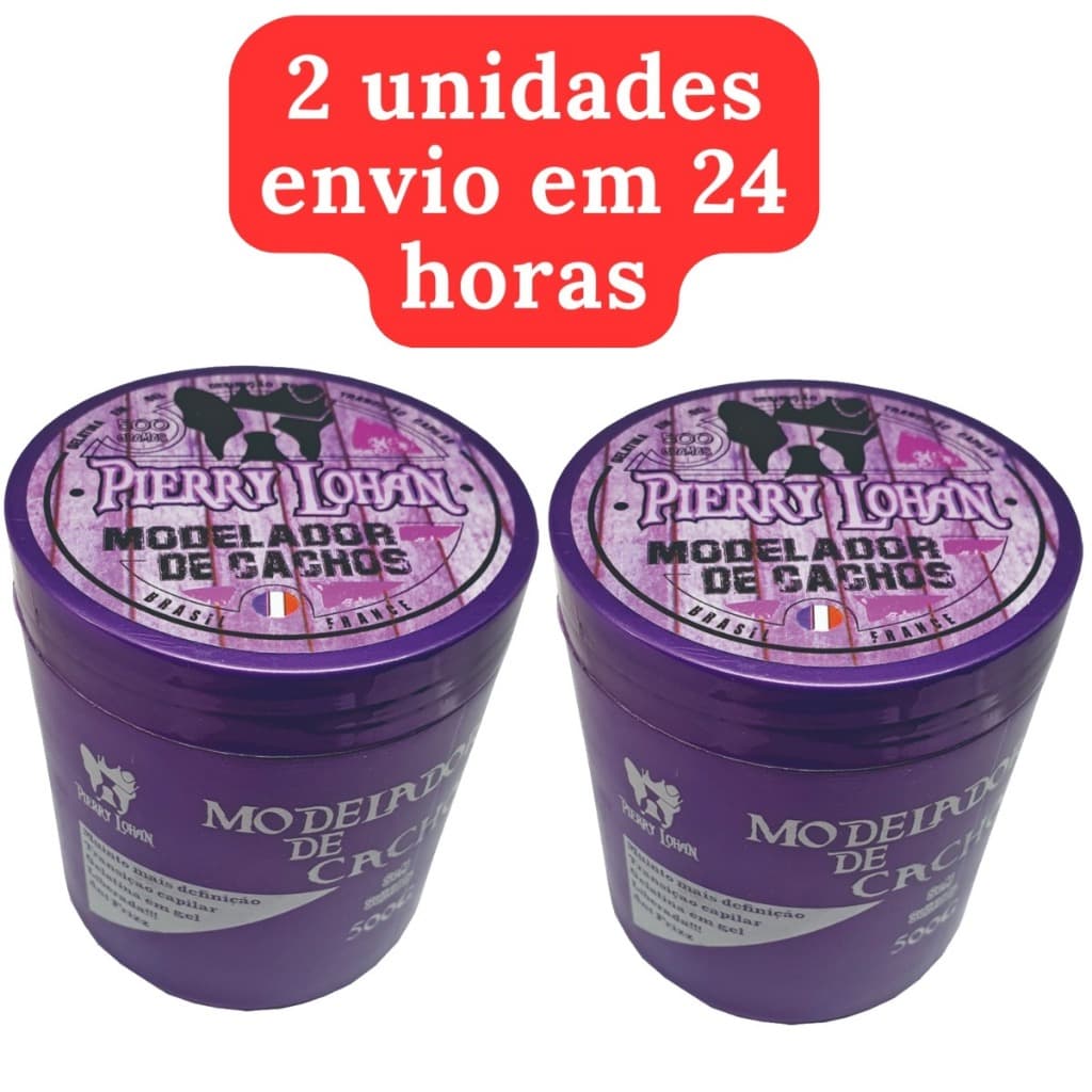Modelador de Cachos Gel Pierry Lohan 500g 2 unidades