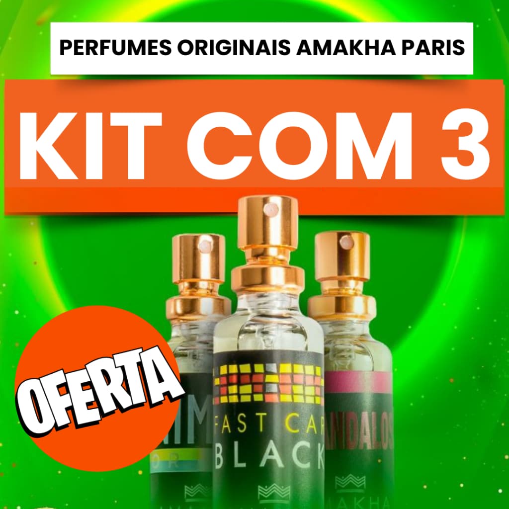 Kit 3 Perfumes de 15ml cada \ Amakha Paris