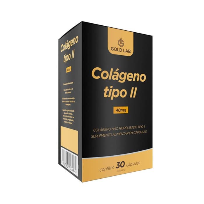 COLáGENO TIPO II 40MG C/30 - GOLD LAB