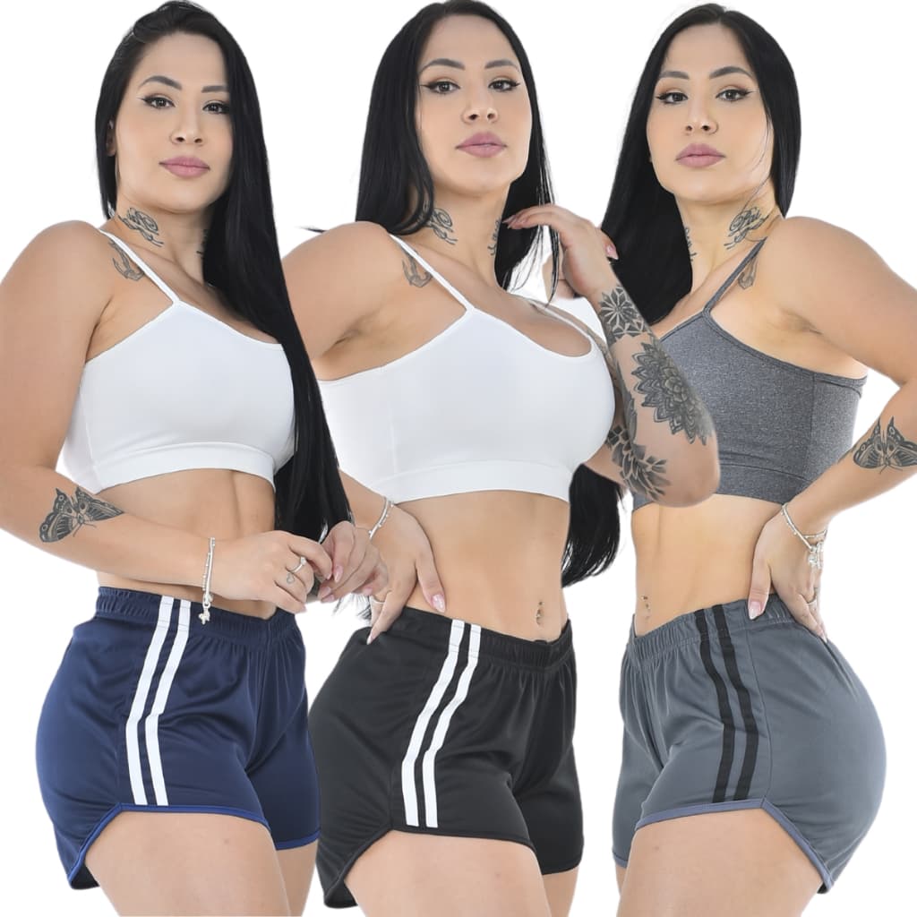 Short Feminino Fitness para academia Dry Bermuda Feminina Esportiva e Moda Praia