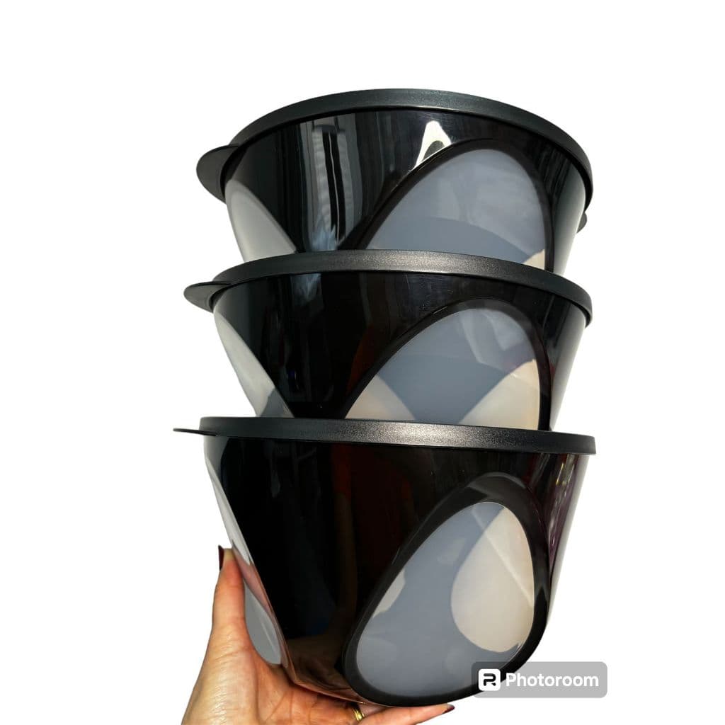 Tupperware Kit Tigelas Outdoor Preta - Pote Vasilha