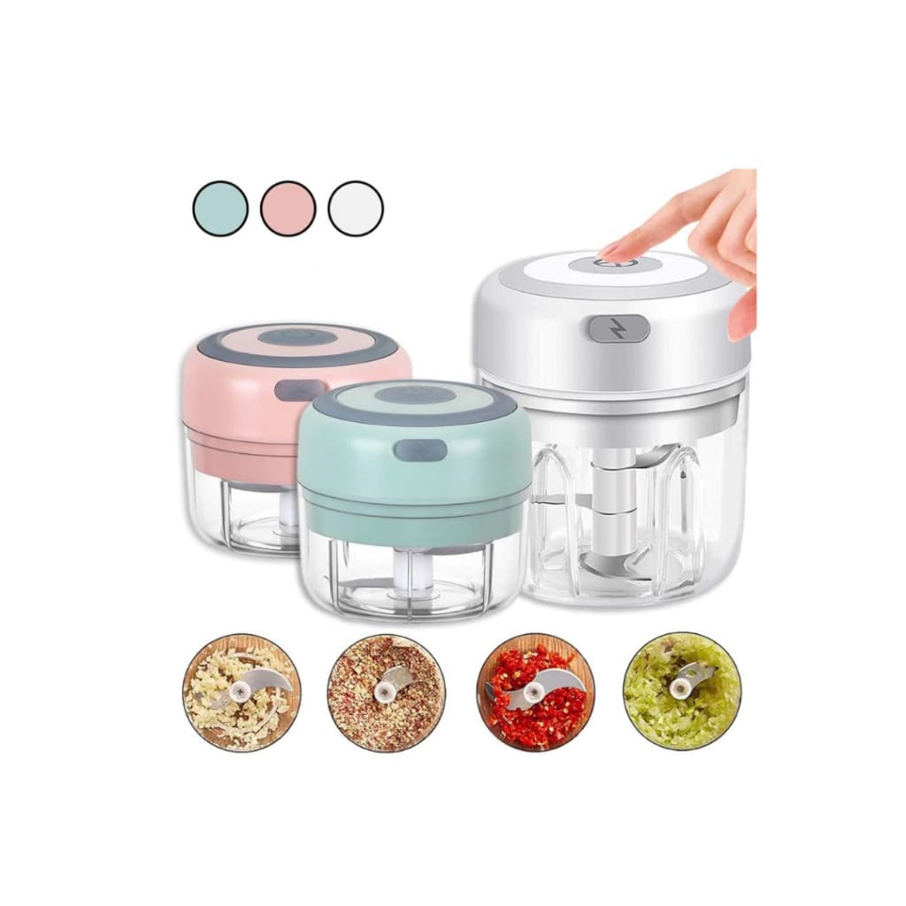 MINI PROCESSADOR DE ALIMENTOS ELÉTRICO PORTÁTIL USB