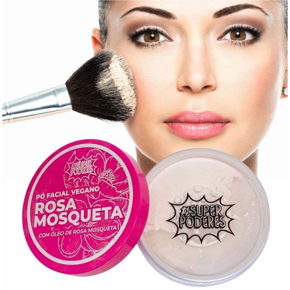 Kit 5 Pó Facial Vegano Rosa Mosqueta - Super Poderes