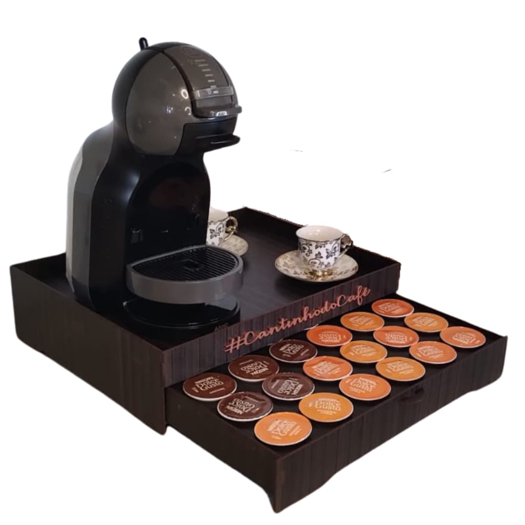 Bandeja porta cápsula dolce gusto + badeja café da manhã
