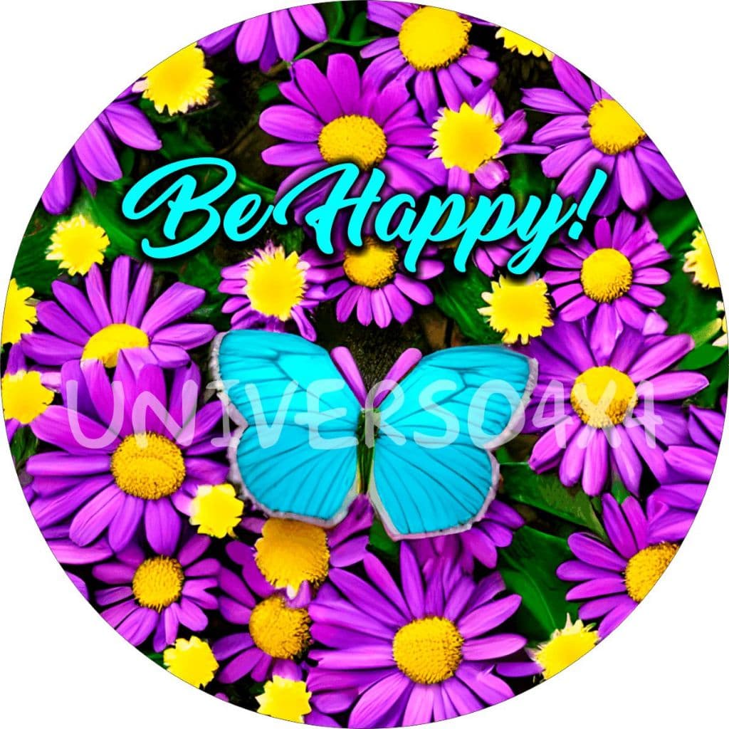 Capa Estepe Aircross Crossfox Ecosport Jimny Jeep Pajero Tr4 Troller Be Happy Borboleta Colorida