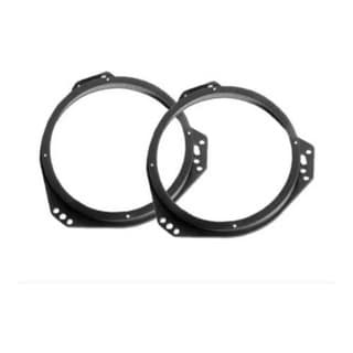 Par De Moldura Suporte Aro Adap Dianteiro Som Automotivo Alto falante de 6" Carro Gol / Saveiro / Corsa / Astra / Vectra