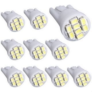 Kit 10 Lampada Led T10 Pingo 8 Led Automotiva Luz Placa Farol Teto Porta Branco Frio 12v