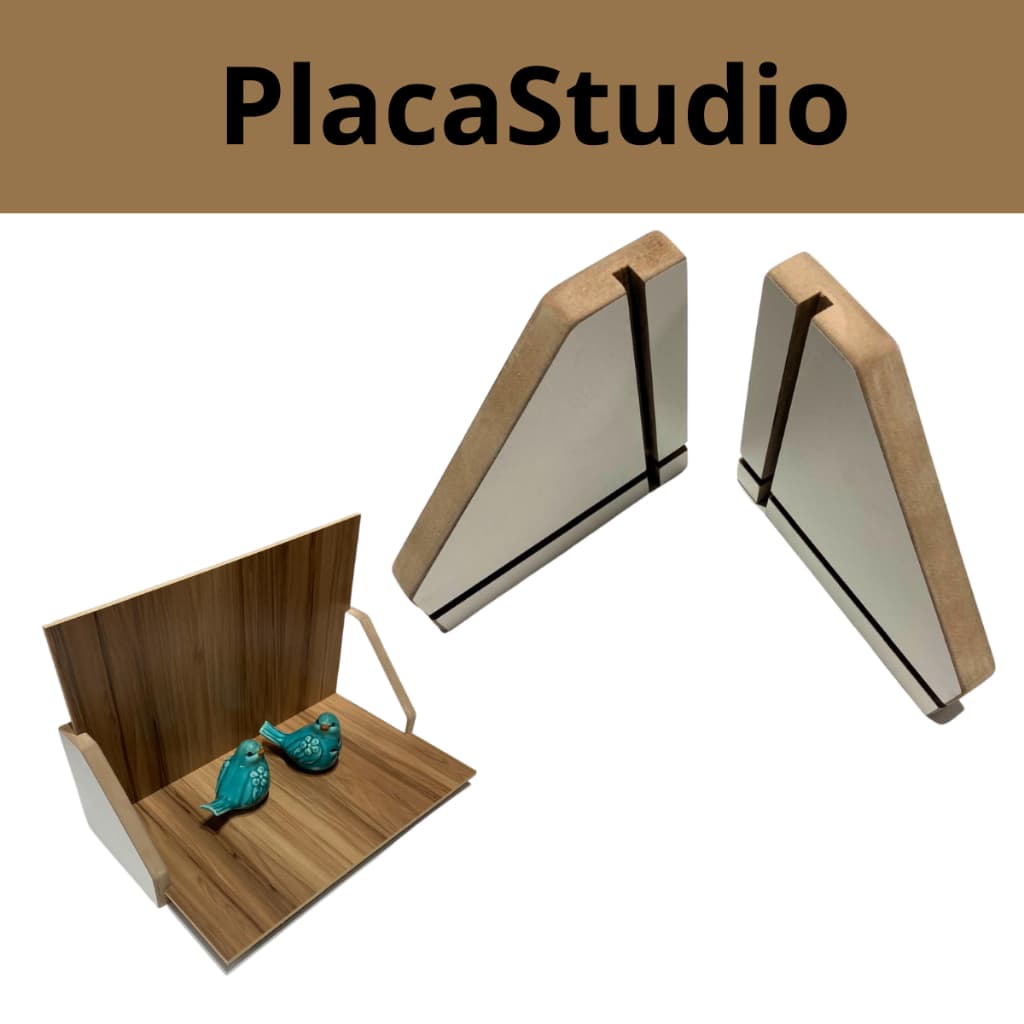Par de suporte  MDF 3 , 5 e 6mm Canaleta Estúdio Fotografia artesanato