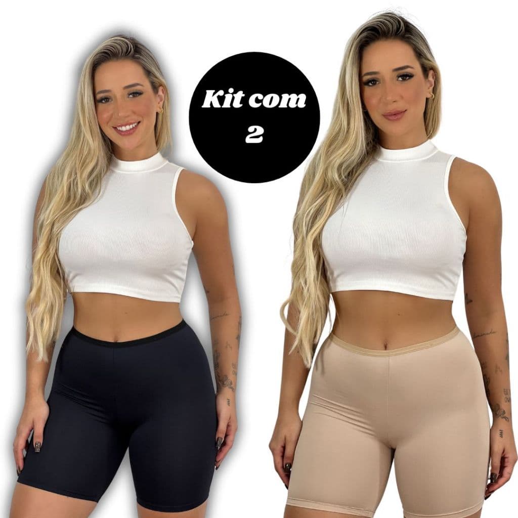 Kit 2 Anágua Shortinho Íntimo Segunda Pele