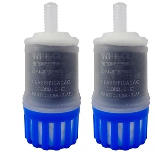 Kit 2un Refil Vela Filtro Whilcla Purificador - Carvão Ativado c/ aprovação Inmetro