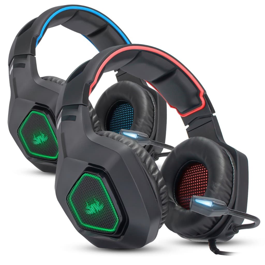 Fone De Ouvido Gamer Headset  com Microfone Headphone Usb Rgb Pc P2 P3 Xbox Ps5 Knup