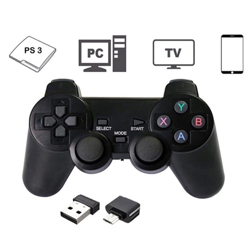 Auspiciosorui01  Controle De Jogo Sem Fio De 2.4Ghz Gamepad Para Ps3 Pc Tv celular Android- Envio Imediato