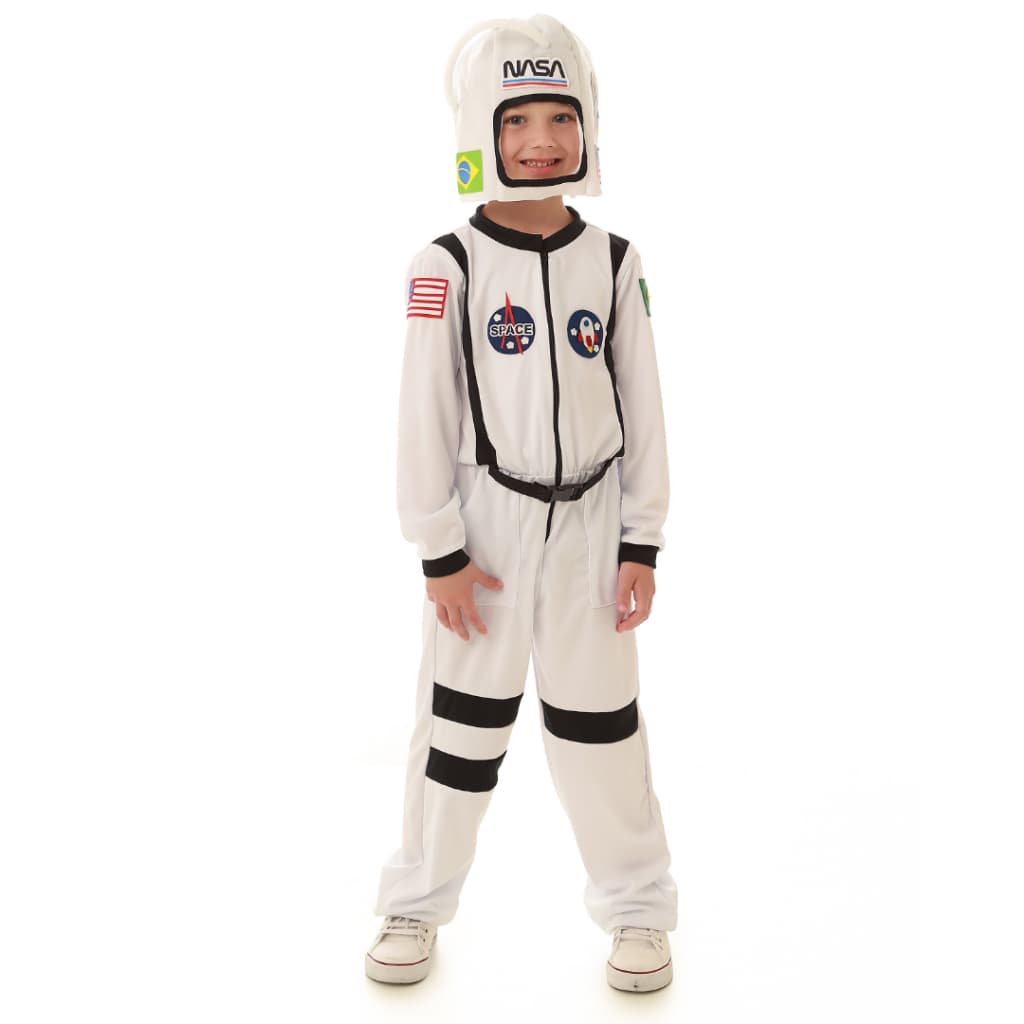 Fantasia Muvilê, Macacão Astronauta Com Capacete