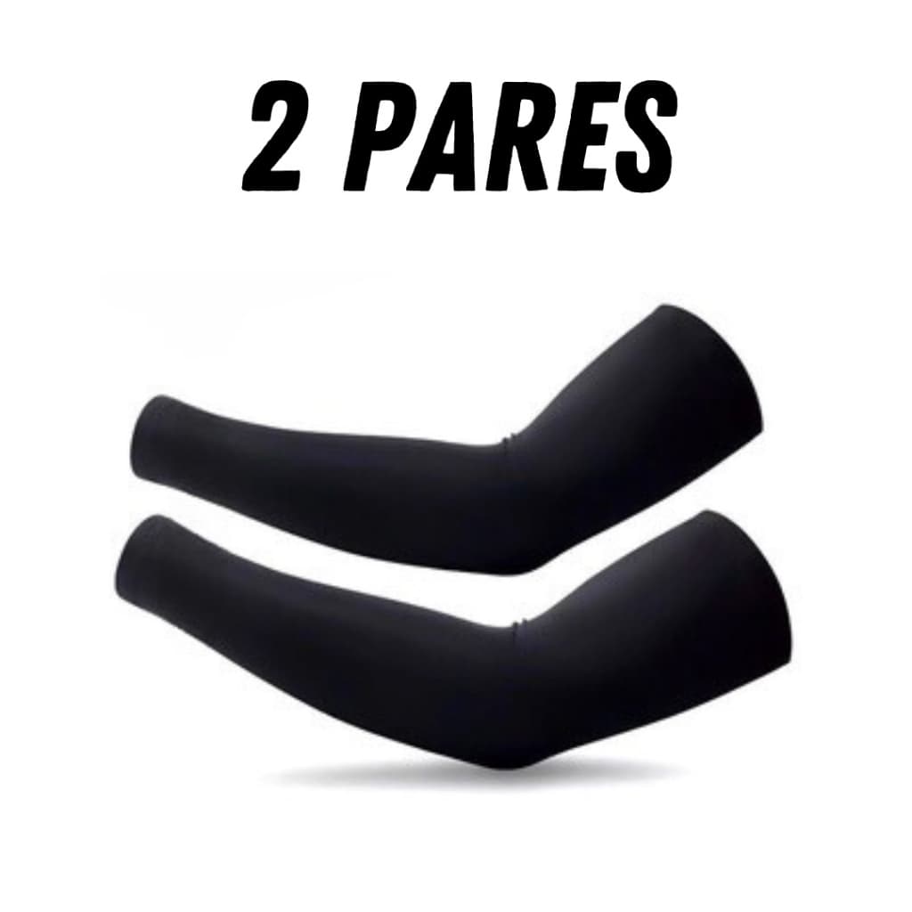 Kit 2 pares de Manguito  Proteção Solar Uv - Mangote vôlei e ciclismo Manga Segunda Pele