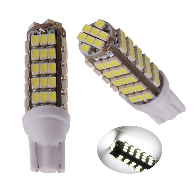 2/4 x Lâmpada automotiva led T10 68 leds torpedo automotivo iluminação branca lampada Led de carro