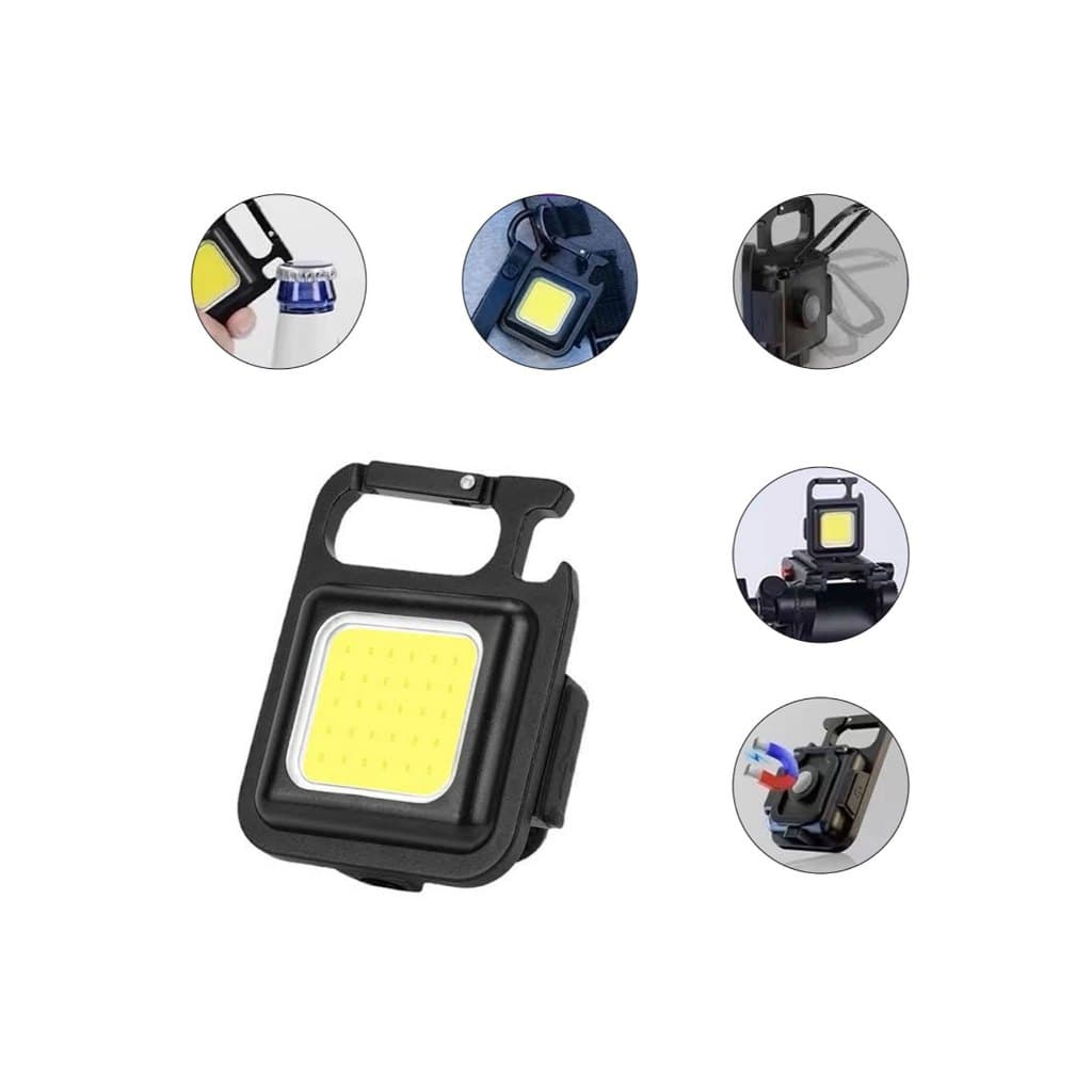 Mini Lanterna Com led Portátil/USB Recarregável Iuminação ajustavél 3 Modos De Luz Lanternas De Chaveiro E Abridor