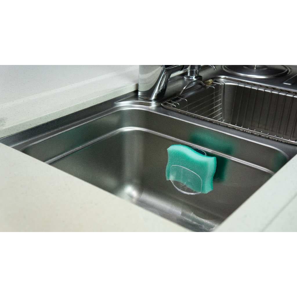 Kit 2 Suporte Porta Esponja Bucha Premium Ventosa Pia Cozinha de Grudar Resistente
