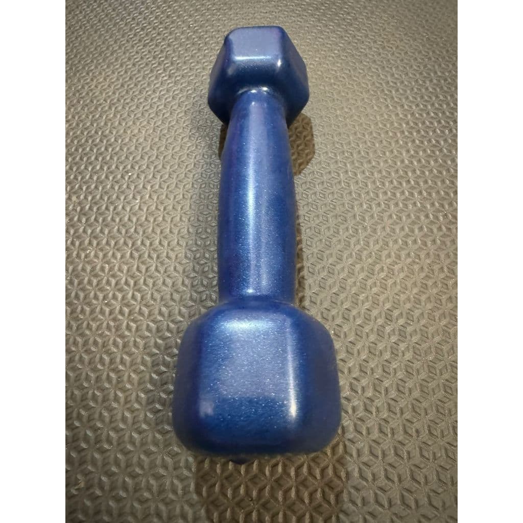 Halter emborrachado azul sextavado 1kg (1 unidade)