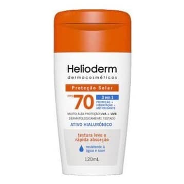 Protetor Solar Helioderm Corporal 3 em 1 FPS70 120ml