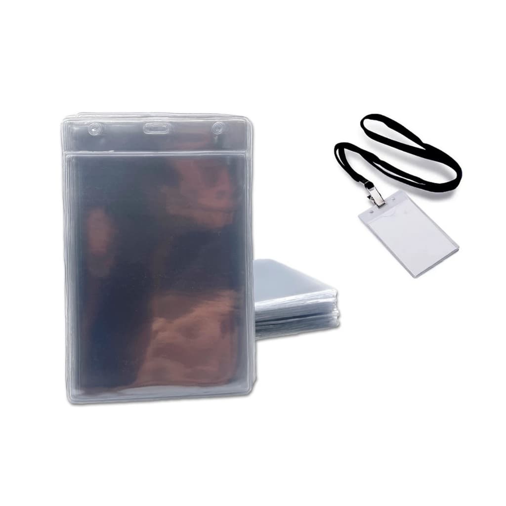 Porta Credencial Bolsa Transparente 11x15cm 200 Unidades