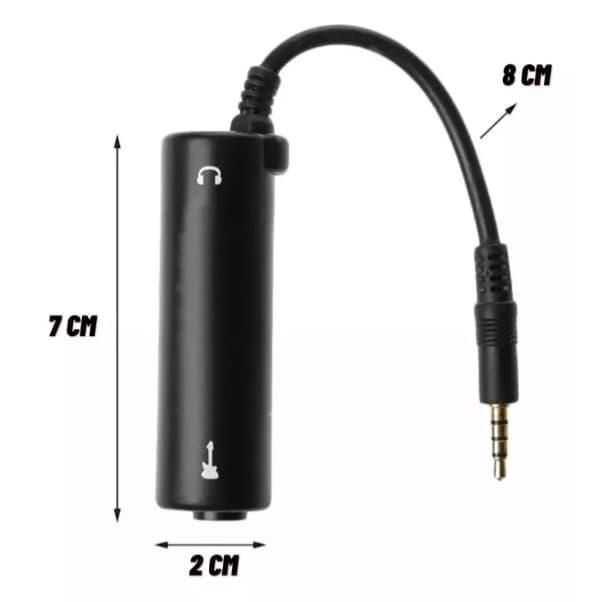 Interface Adaptador Áudio Para Guitarra Microfone Live