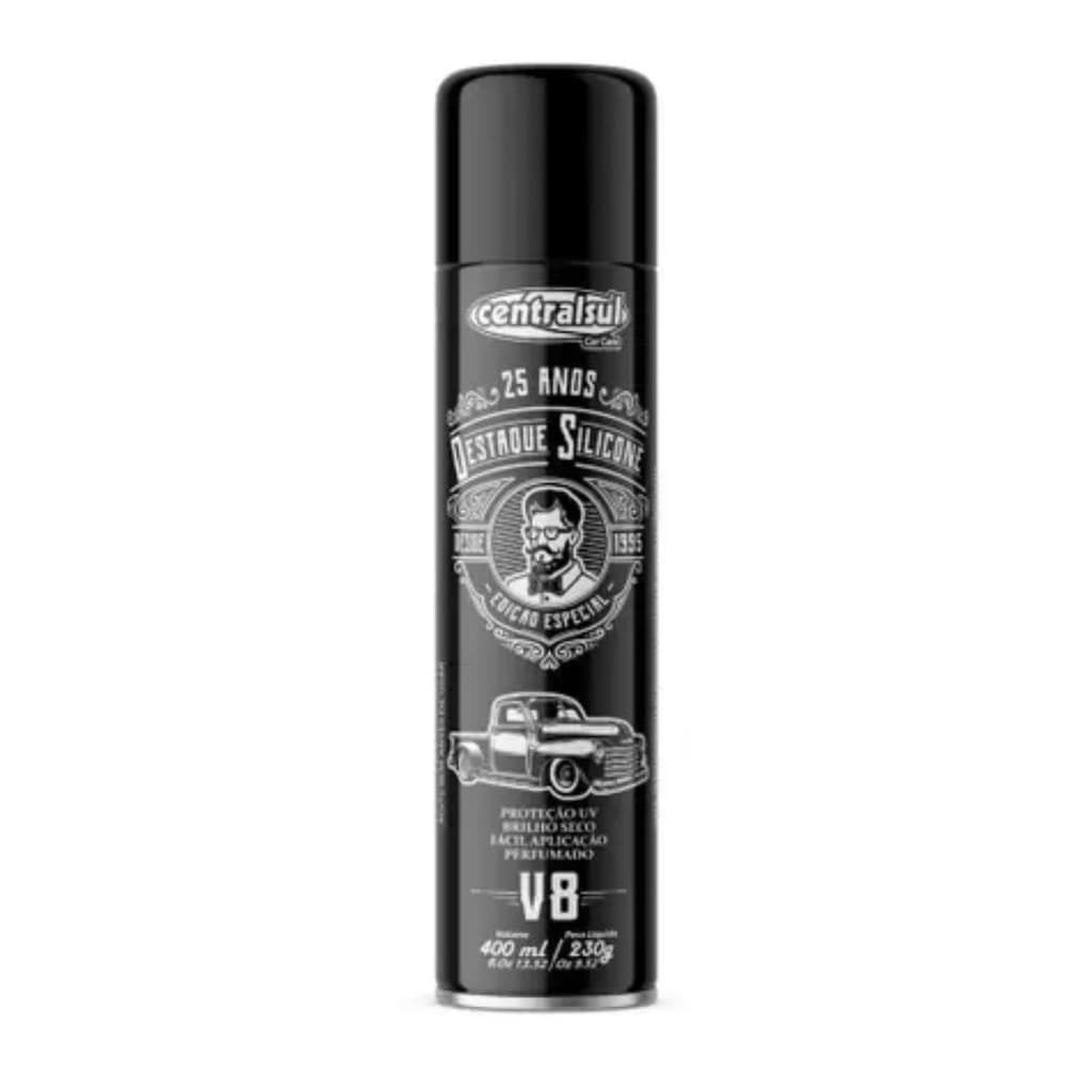 Silicone Spray Destaque V8 400ml Centralsul