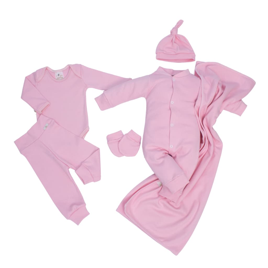 Saída De Maternidade Menino Menina Completo 100% Algodão 6 Peças Roupas de Bebê