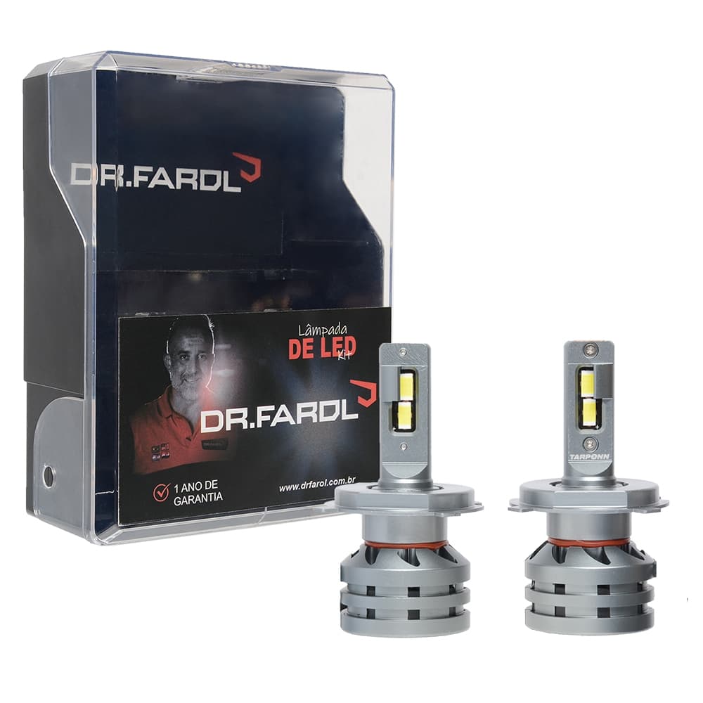 Kit Led Original Dr Farol 7ª Geração 11000 Lúmens 6000k HB3 HB4, H16B, H27, HIR2