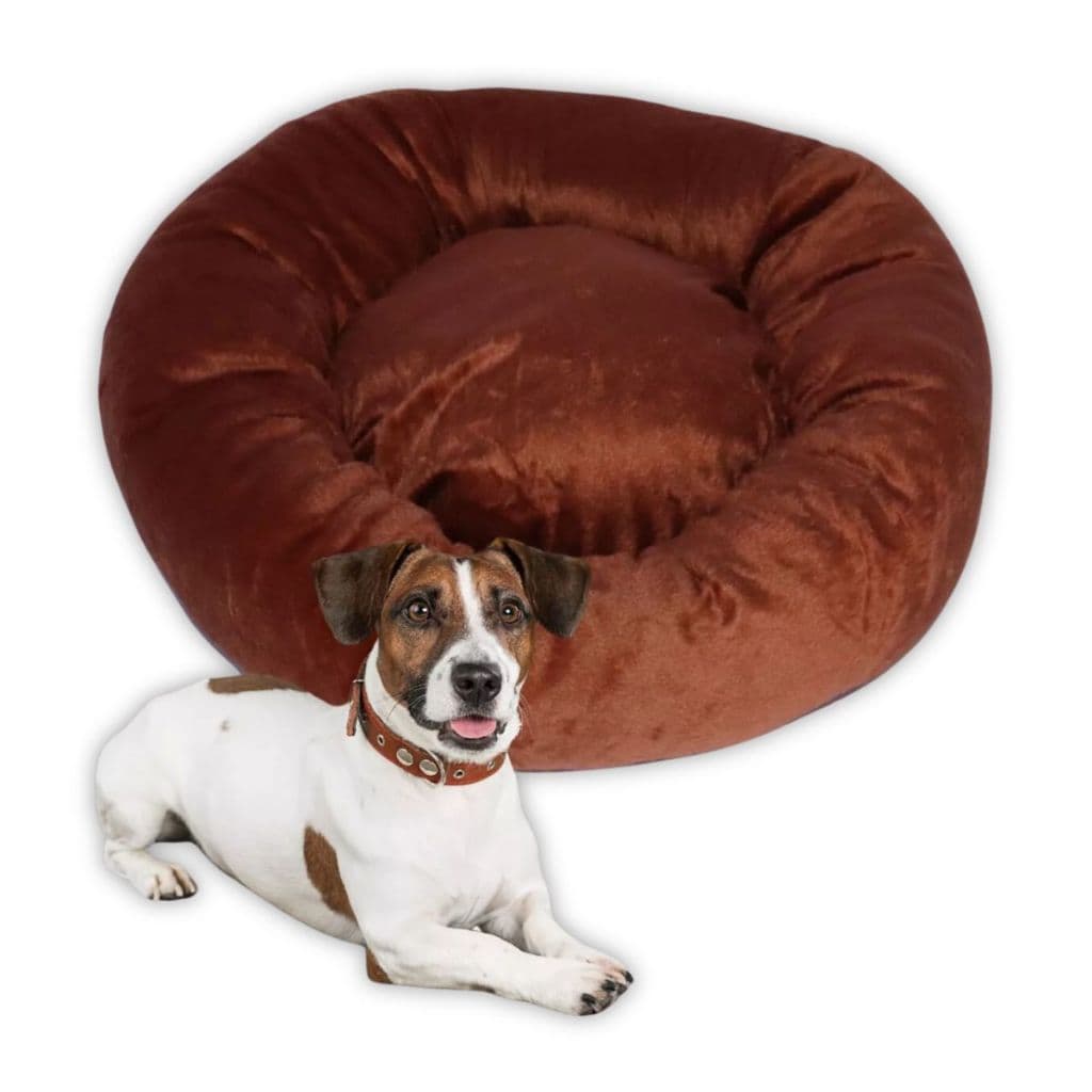 Cama Para Cachorro Gato Cama Pet Pelúcia Redonda Tamanhos P, M e G - Varias Cores