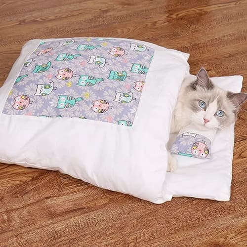 Cama Saco De Dormir Confortável Para Gato e Cachorro Cães Destacável Pet Animais de Estimação