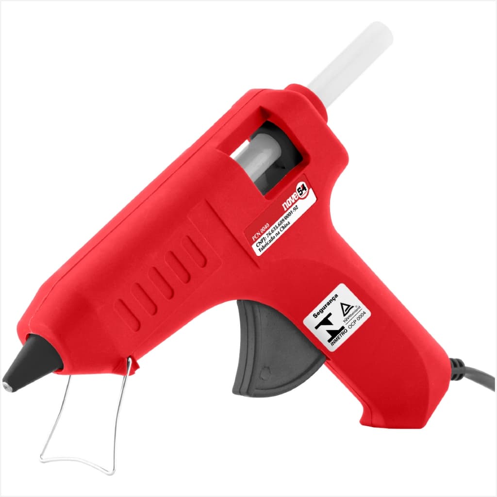 Pistola de Cola Quente PCN 0040 Bivolt + 2 Bastões 12mm - NOVE54